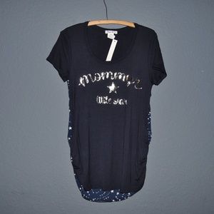 BRANDY BLU Navy Mommy's Little Star Tee sz M NEW